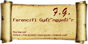 Ferenczfi Gyöngyvér névjegykártya